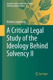 book A Critical Legal Study of the Ideology Behind Solvency II