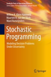 book Stochastic Programming: Modeling Decision Problems Under Uncertainty