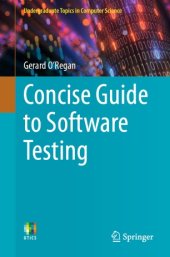 book Concise Guide to Software Testing