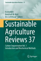 book Sustainable Agriculture Reviews 37: Carbon Sequestration Vol. 1 Introduction and Biochemical Methods