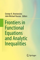 book Frontiers in Functional Equations and Analytic Inequalities