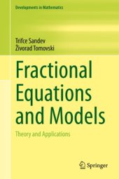 book Fractional Equations and Models: Theory and Applications