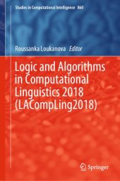 book Logic and Algorithms in Computational Linguistics 2018 (LACompLing2018)