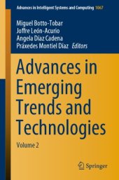 book Advances in Emerging Trends and Technologies: Volume 2