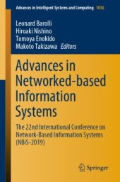 book Advances in Networked-based Information Systems: The 22nd International Conference on Network-Based Information Systems (NBiS-2019)