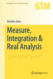 book Measure, Integration & Real Analysis