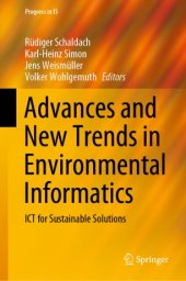 book Advances and New Trends in Environmental Informatics: ICT for Sustainable Solutions