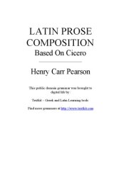 book HCP latin prose composition