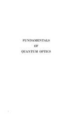 book Fundamentals of Quantum Optics