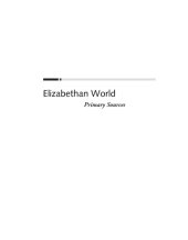 book Elizabethan World RL. Primary Sources