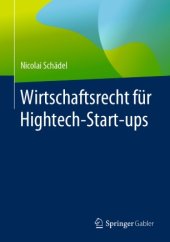 book Wirtschaftsrecht für Hightech-Start-ups