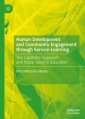 book Human Development and Community Engagement through Service-Learning: The Capability Approach and Public Good in Education