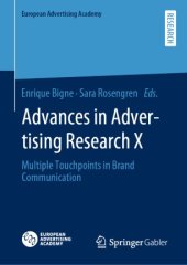 book Advances in Advertising Research X: Multiple Touchpoints in Brand Communication