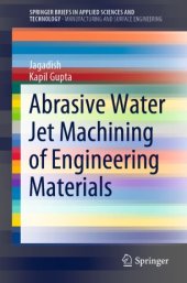 book Abrasive Water Jet Machining of Engineering Materials