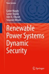 book Renewable Power Systems Dynamic Security