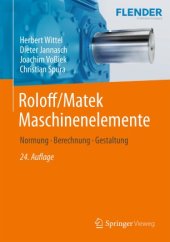 book Roloff/Matek Maschinenelemente: Normung, Berechnung, Gestaltung