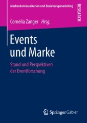 book Events und Marke: Stand und Perspektiven der Eventforschung