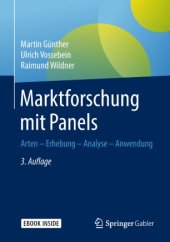 book Marktforschung mit Panels: Arten - Erhebung - Analyse - Anwendung