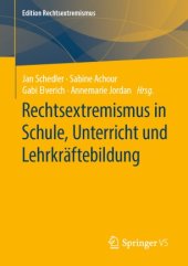 book Rechtsextremismus in Schule, Unterricht und Lehrkräftebildung