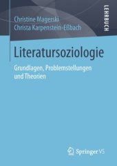 book Literatursoziologie: Grundlagen, Problemstellungen und Theorien