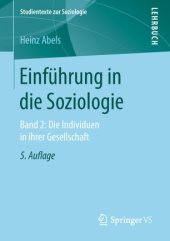 book Einführung in die Soziologie: Band 2: Die Individuen in ihrer Gesellschaft