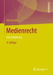 book Medienrecht: Eine Einführung