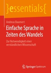 book Einfache Sprache in Zeiten des Wandels: Zur Notwendigkeit einer verständlichen Wissenschaft