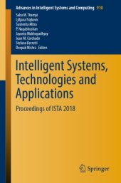 book Intelligent Systems, Technologies and Applications: Proceedings of ISTA 2018