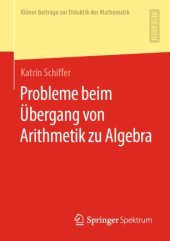 book Probleme beim Übergang von Arithmetik zu Algebra