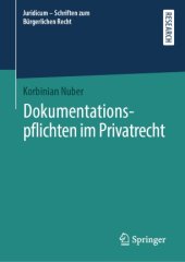 book Dokumentationspflichten im Privatrecht