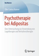 book Psychotherapie bei Adipositas: Eine Untersuchung zur Anwendung von Logotherapie und Verhaltenstherapie