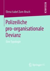 book Polizeiliche pro-organisationale Devianz: Eine Typologie