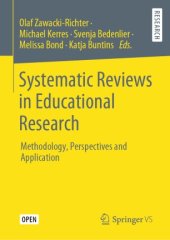 book Systematic Reviews in Educational Research: Methodology, Perspectives and Application