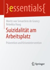 book Suizidalität am Arbeitsplatz: Prävention und Krisenintervention