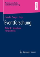 book Eventforschung: Aktueller Stand und Perspektiven