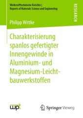 book Charakterisierung spanlos gefertigter Innengewinde in Aluminium- und Magnesium-Leichtbauwerkstoffen