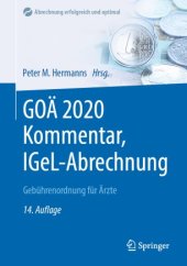 book GOÄ 2020 Kommentar, IGeL-Abrechnung: Gebührenordnung für Ärzte