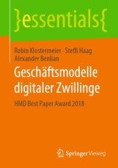 book Geschäftsmodelle digitaler Zwillinge: HMD Best Paper Award 2018