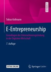 book E-Entrepreneurship: Grundlagen der Unternehmensgründung in der Digitalen Wirtschaft