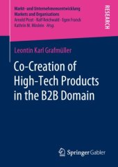 book Co-Creation of High-Tech Products in the B2B Domain