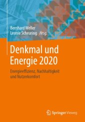 book Denkmal und Energie 2020: Energieeffizienz, Nachhaltigkeit und Nutzerkomfort