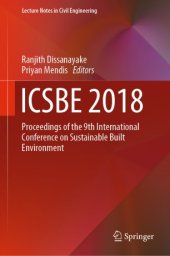 book ICSBE 2018: Proceedings of the 9th International Conference on Sustainable Built Environment