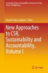 book New Approaches to CSR, Sustainability and Accountability, Volume I