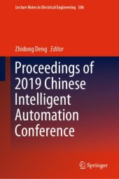 book Proceedings of 2019 Chinese Intelligent Automation Conference