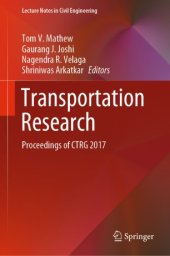 book Transportation Research : Proceedings of CTRG 2017