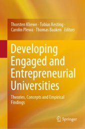 book Developing Engaged and Entrepreneurial Universities: Theories, Concepts and Empirical Findings