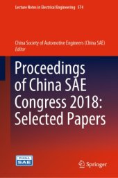 book Proceedings of China SAE Congress 2018: Selected Papers