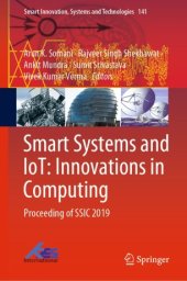 book Smart Systems and IoT: Innovations in Computing: Proceeding of SSIC 2019