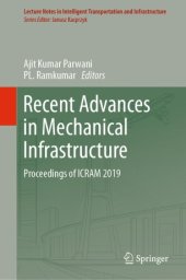 book Recent Advances in Mechanical Infrastructure: Proceedings of ICRAM 2019