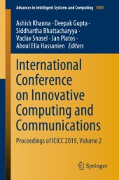 book International Conference on Innovative Computing and Communications: Proceedings of ICICC 2019, Volume 2